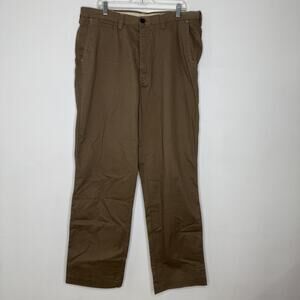 Life Khaki Pants Mens 38x34 Medium Brown Relaxed Straight Leg New NEW